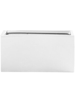 Кашпо Fiberstone balcony xs glossy white L40 W20 H20 см