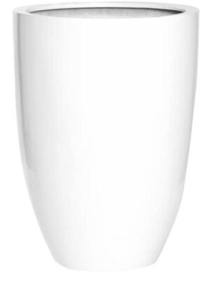 Кашпо Fiberstone ben l glossy white D40 H55 см