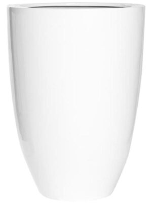 Кашпо Fiberstone ben xl glossy white D52 H72 см
