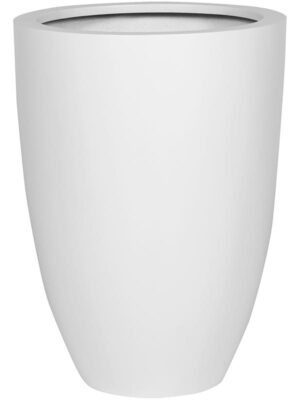 Кашпо Fiberstone ben xl matt white D52 H72 см