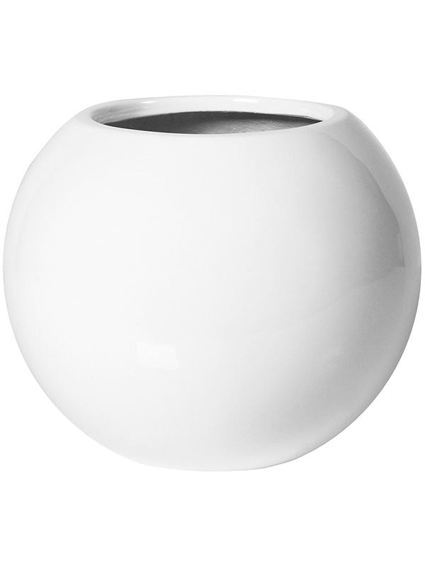 Кашпо Fiberstone beth xs glossy white D25 H20.5 см