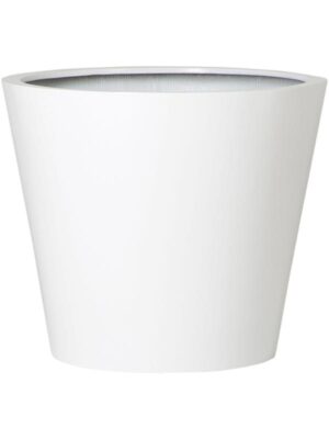 Кашпо Fiberstone bucket xs glossy white D40 H35 см