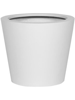 Кашпо Fiberstone bucket xs matt white D40 H35 см