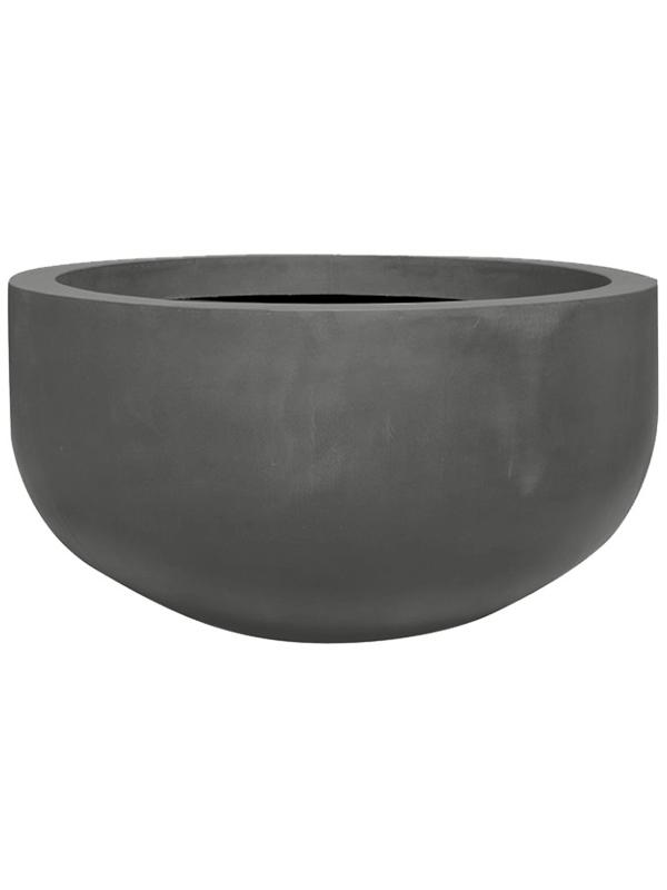 Кашпо Fiberstone city bowl l grey D128 H68 см