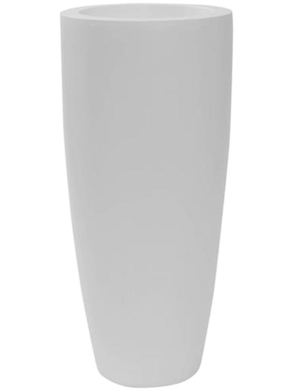 Кашпо Fiberstone dax l matt white D37 H80 см