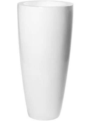 Кашпо Fiberstone dax xl glossy white D47 H100 см