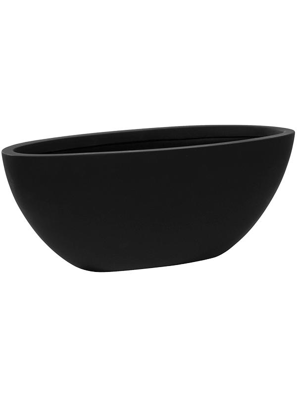 Кашпо Fiberstone dorant s matt black L43 W18 H18 см