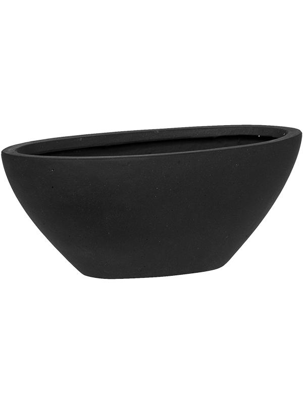 Кашпо Fiberstone dorant xs matt black L32 W13 H13 см