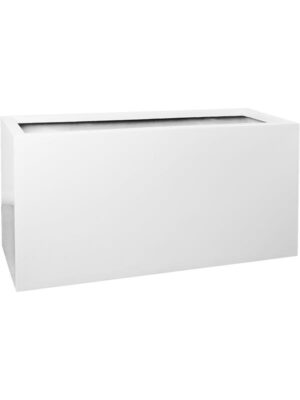 Кашпо Fiberstone jort l glossy white L120 W45 H60 см