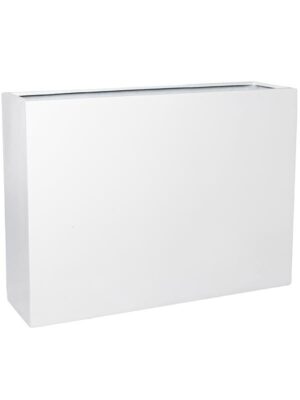 Кашпо Fiberstone jort slim l glossy white L124 W33 H90 см