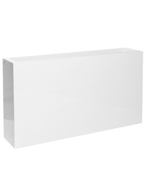 Кашпо Fiberstone jort slim s glossy white L91 W20 H50 см