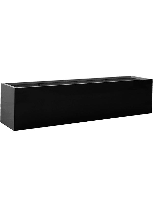 Кашпо Fiberstone jumbo jort l black L200 W45 H60 см