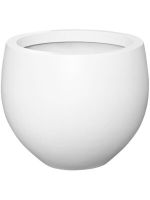Кашпо Fiberstone jumbo orb s matt white D87 H73 см