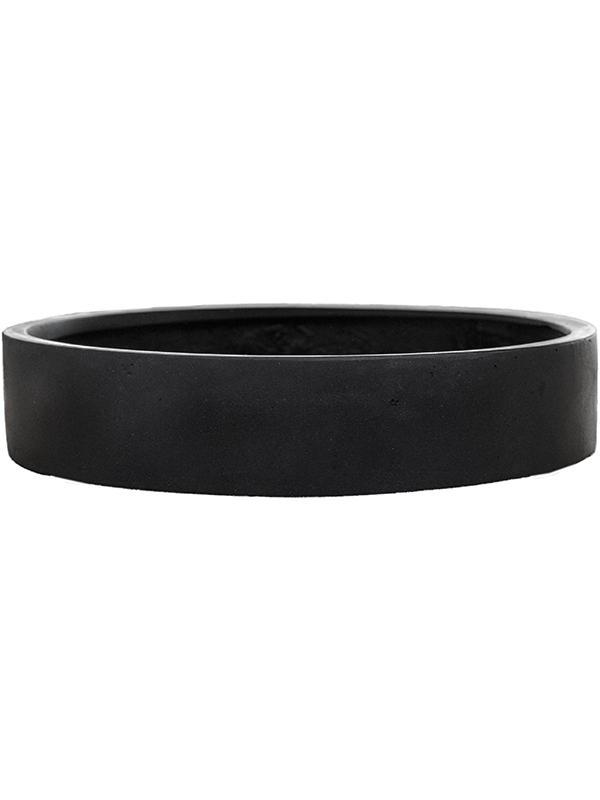 Кашпо Fiberstone max low m black D50 H10 см