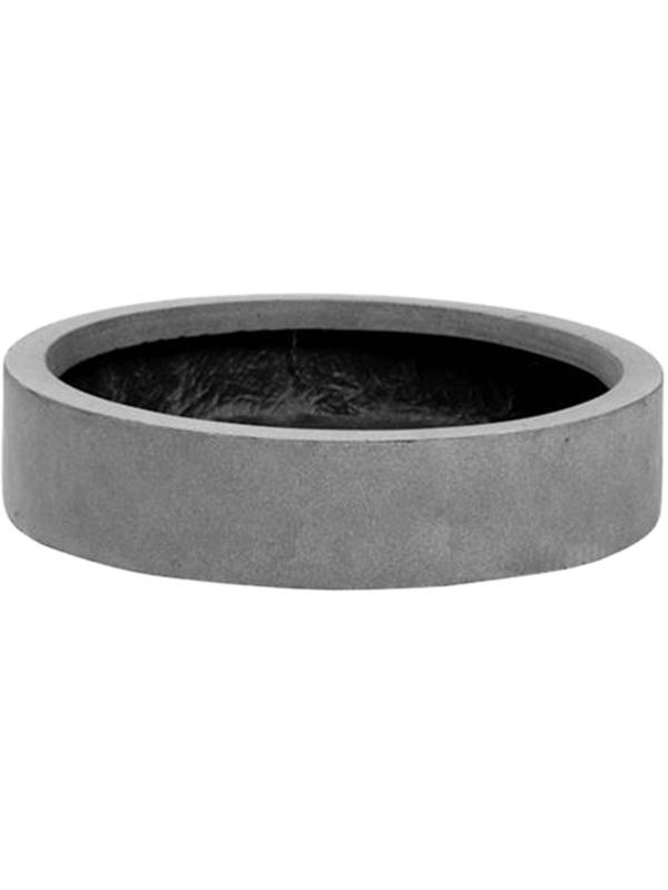 Кашпо Fiberstone max low s grey D40 H9 см