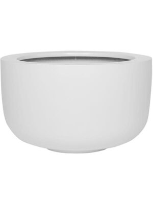 Кашпо Fiberstone sunny l matt white D45 H27 см