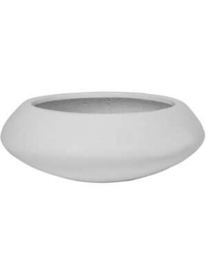 Кашпо Fiberstone tara s glossy white D40 H15.5 см