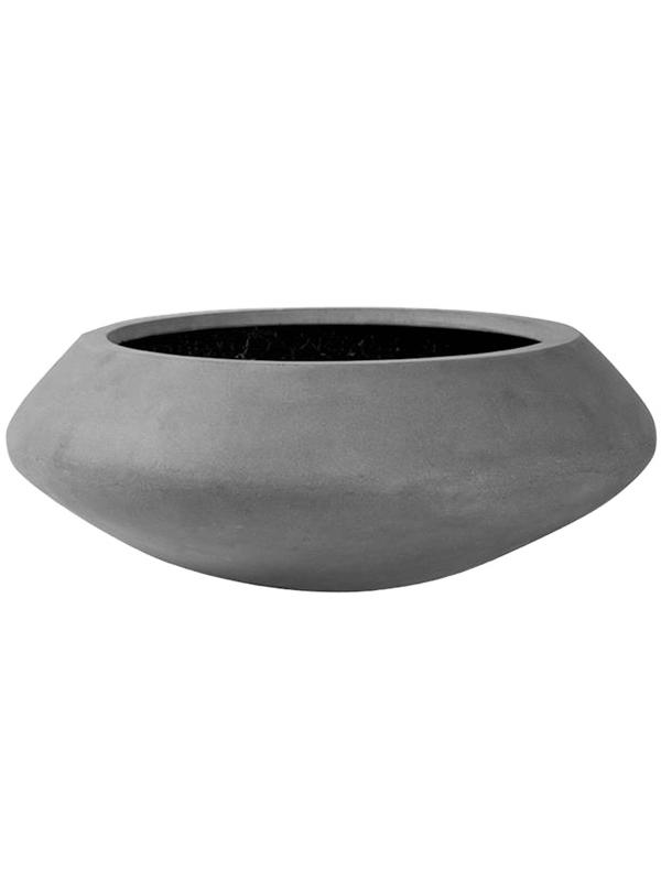 Кашпо Fiberstone tara xl grey D100 H37.5 см