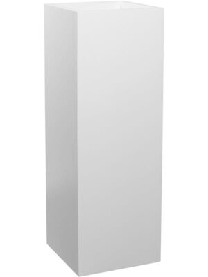 Кашпо Fiberstone yang matt white L35 W35 H100 см