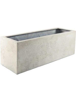 Кашпо Grigio box antique white concrete L100 W50 H50 см