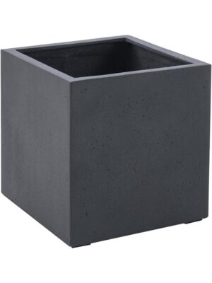 Кашпо Grigio cube anthracite concrete L30 W30 H30 см