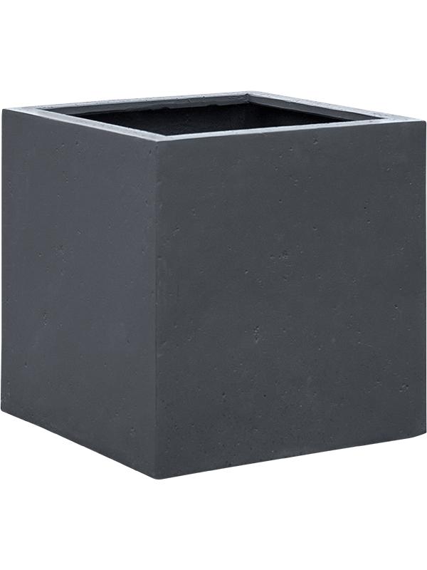 Кашпо Grigio cube anthracite concrete L80 W80 H80 см