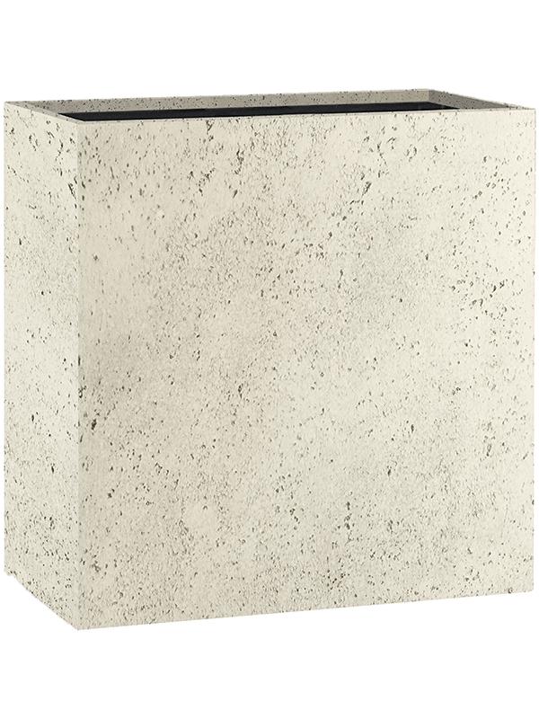 Кашпо Grigio divider antique white concrete L80 W30 H68 см