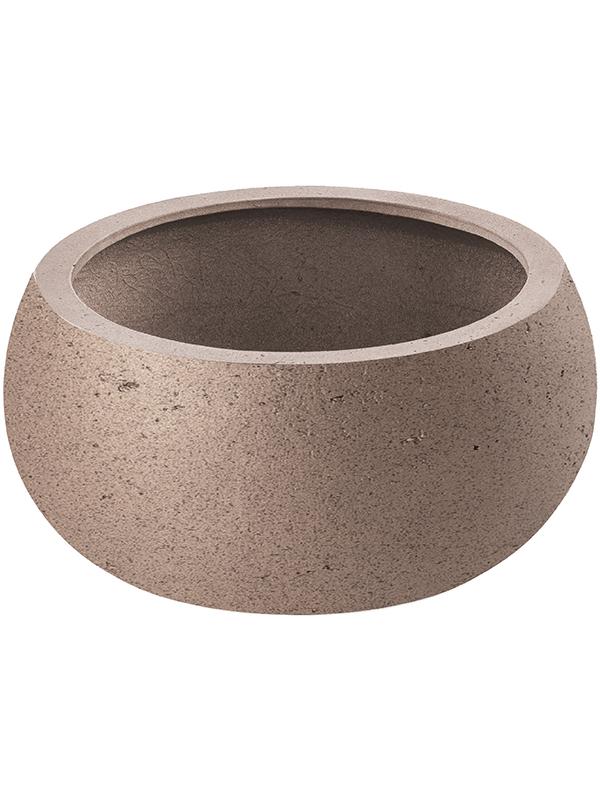 Кашпо Grigio low balloon metallic bronze D73 H33 см