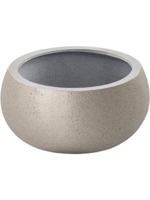 Кашпо Grigio low balloon metallic champagne D40 H18 см