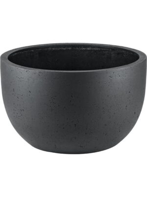 Кашпо Grigio new egg pot low anthracite concrete D94 H56 см