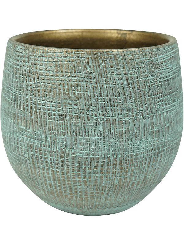 Кашпо Ryan pot shiny blue D18 H16 см