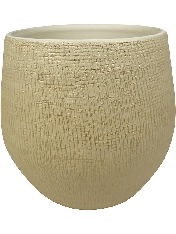 Кашпо Ryan pot shiny sand D36 H32 см