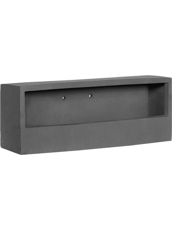 Кашпо настенное Natural wally balcony low xs grey L40 W15 H9.5 см