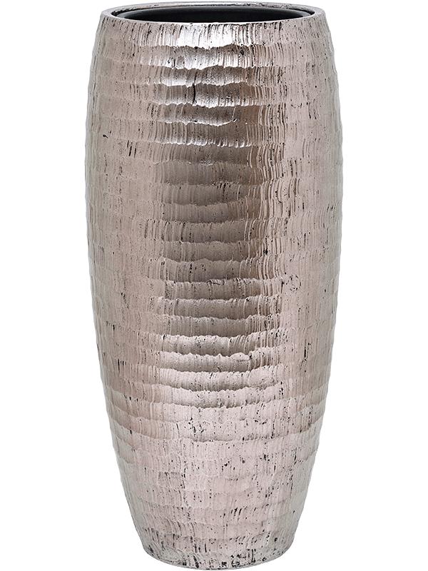 Кашпо Baq opus hammered partner silver (с техническим горшком) D35 H75 см