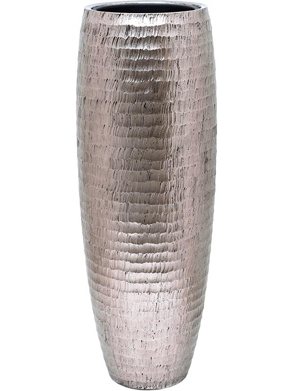 Кашпо Baq opus hammered partner silver (с техническим горшком) D35 H97 см