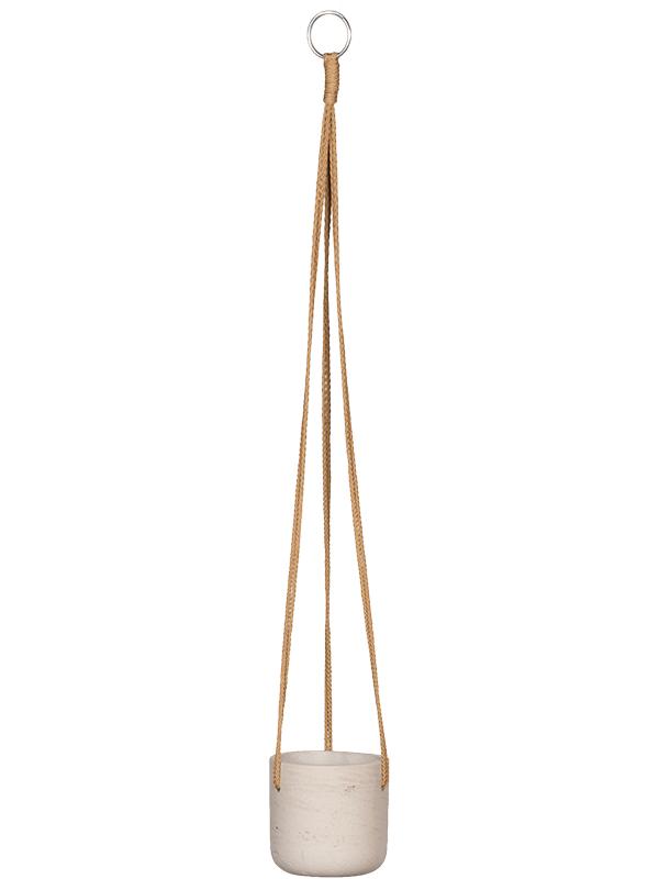 Кашпо подвесное Rough charlie (hanging) xxs grey washed D11 H10 см