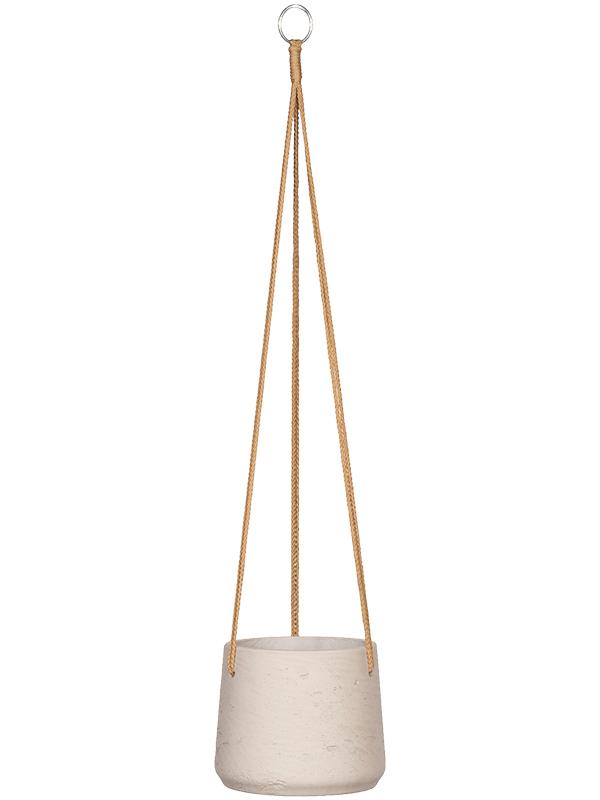 Кашпо подвесное Rough patt (hanging) m grey washed D17 H14 см