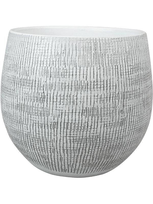 Кашпо Ryan pot white black D26 H26 см