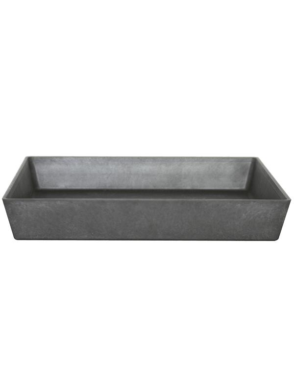 Поддон Artstone ella saucer black L26 W26 H4 см