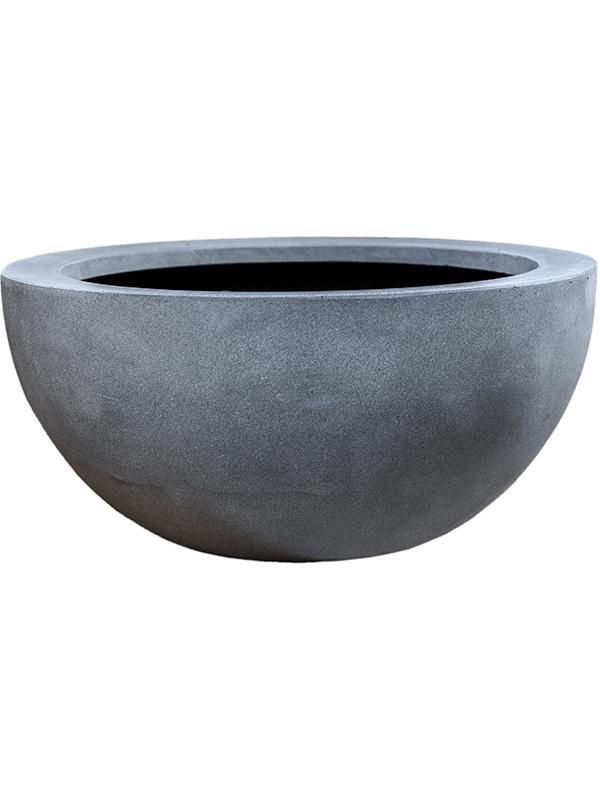 Кашпо Fiberstone vic bowl m grey D50 H23 см