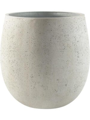 Кашпо Grigio balloon antique white D70 H70 см