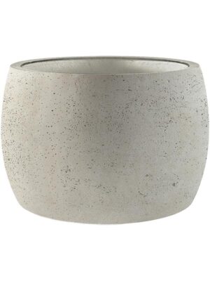 Кашпо Grigio modern bowl antique white D90 H55 см