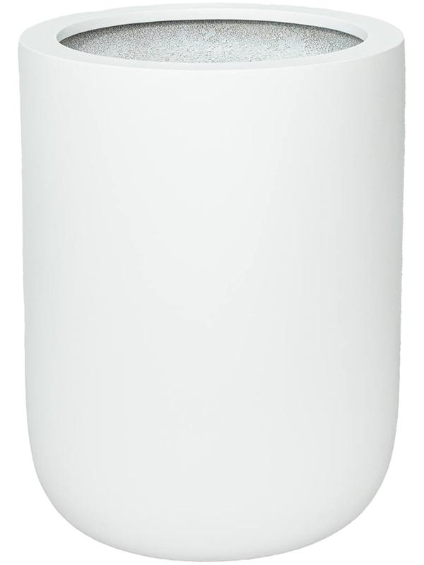 Кашпо Fiberstone dice xl matt white D45 H60 см