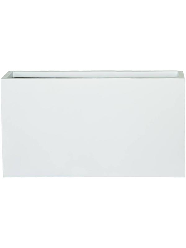 Кашпо Fiberstone jort slim s matt white L91 W20 H50 см