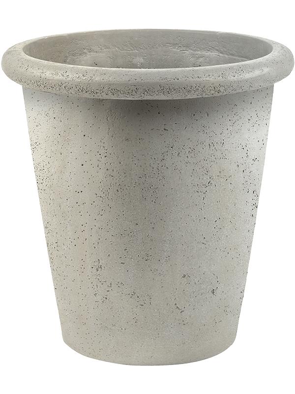 Кашпо Grigio classico antique white concrete D65 H65 см