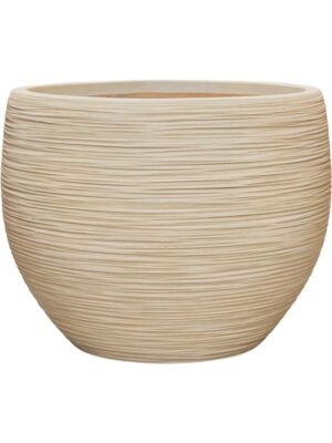 Кашпо Baq dune globe beige D50 H38 см