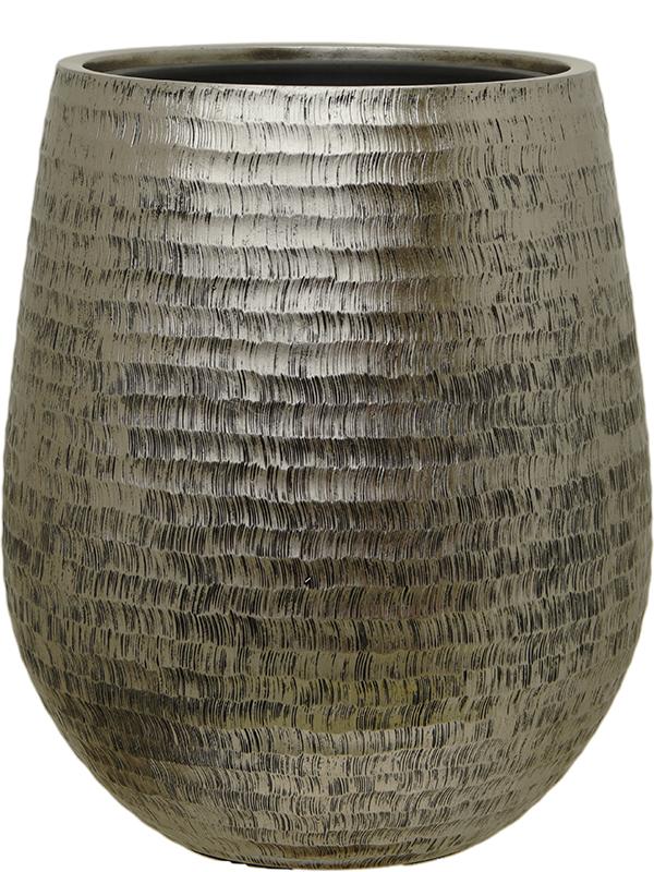 Кашпо Baq opus hammered darcy silver (с техническим горшком) D59 H69 см