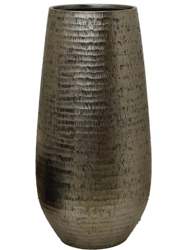 Кашпо Baq opus hammered darcy silver (с техническим горшком) D46 H100 см