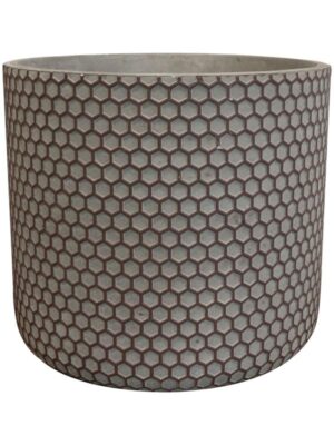 Кашпо Bernt pot shiny black D17 H14 см