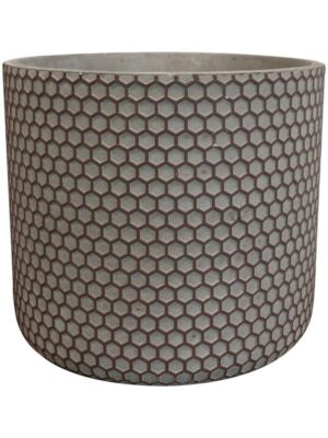 Кашпо Bernt pot shiny black D19 H16 см